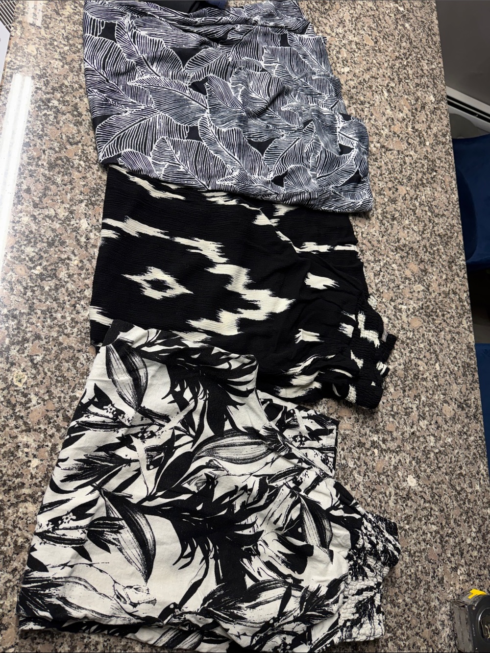 Amazing Tahari, Maurice’s and off brand black and white wide leg